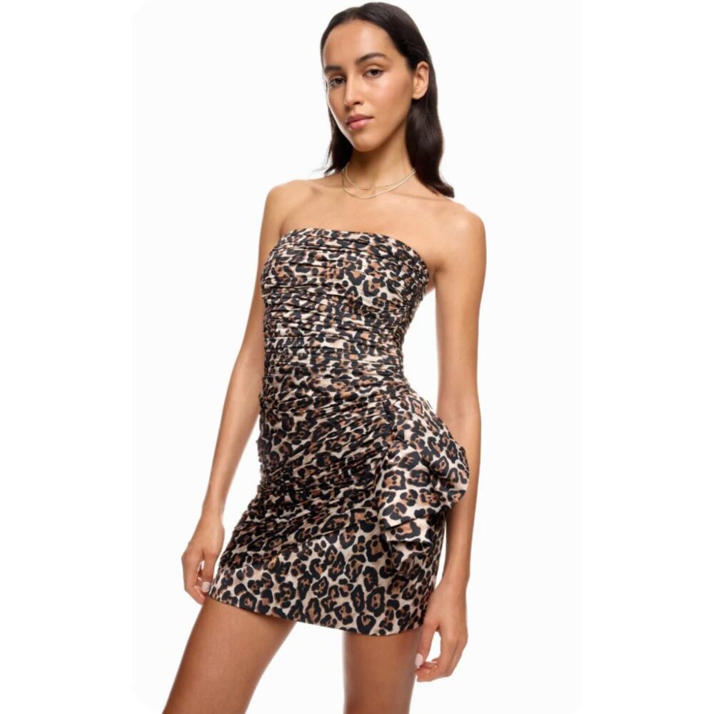 Ronny Kobo Marley Animal Print Dress Size M